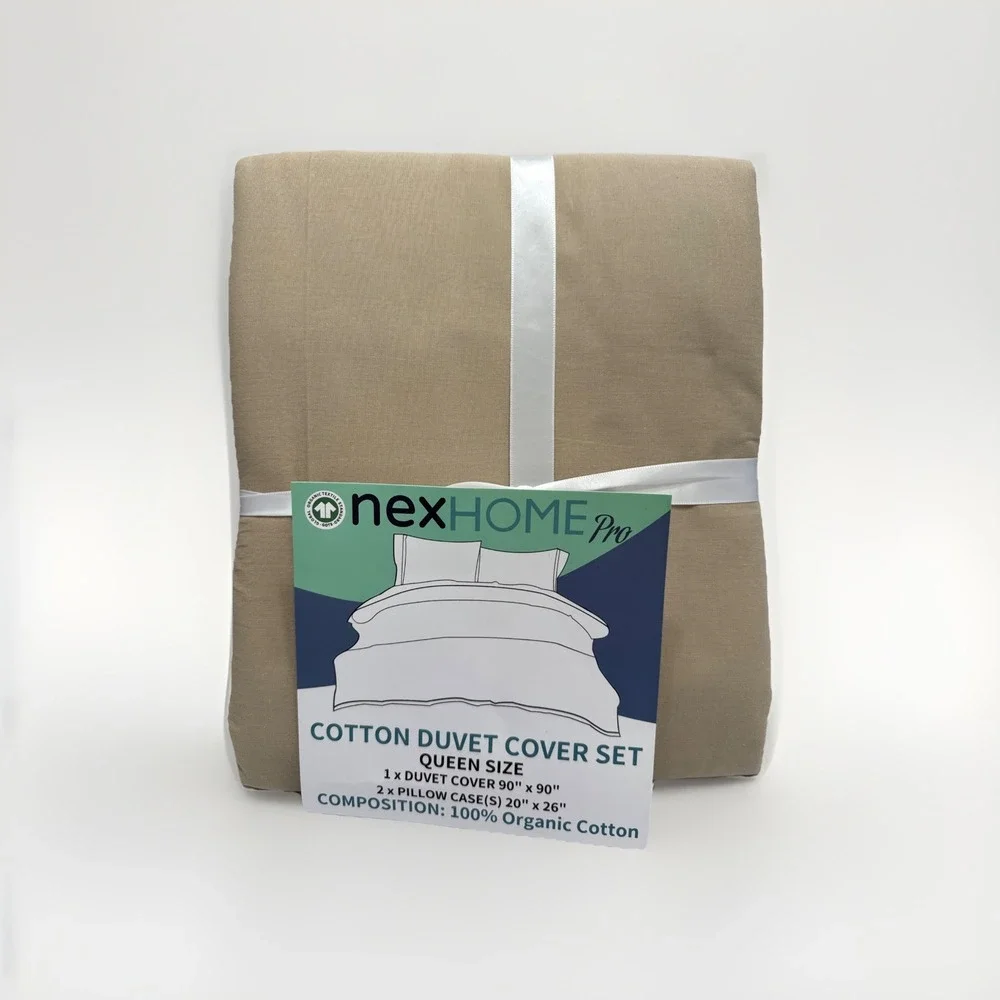 NEXHOME PRO Organic Textile Queen Size Duvet Cover Set 90